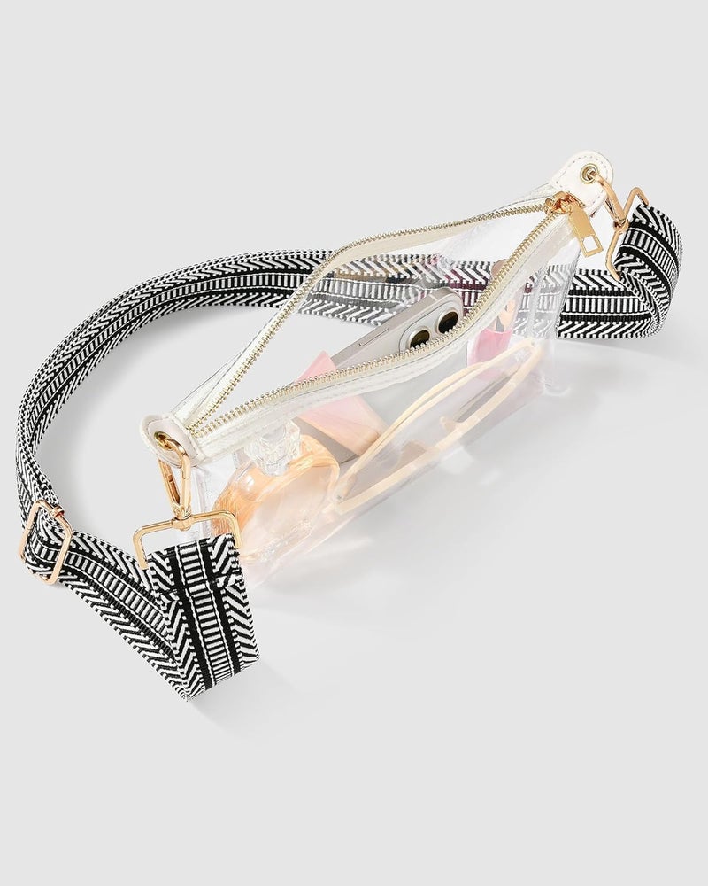 FANGSUN Clear Purse for Women, Clear Crossbody Bag Stadium Approved, Small Transparent Handbag for Concert Event Festival - Image 5